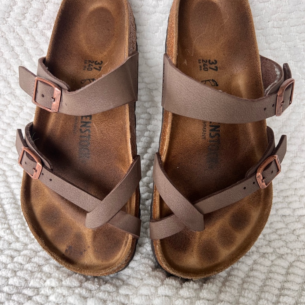Birkenstock Tan Double Strap Sandals